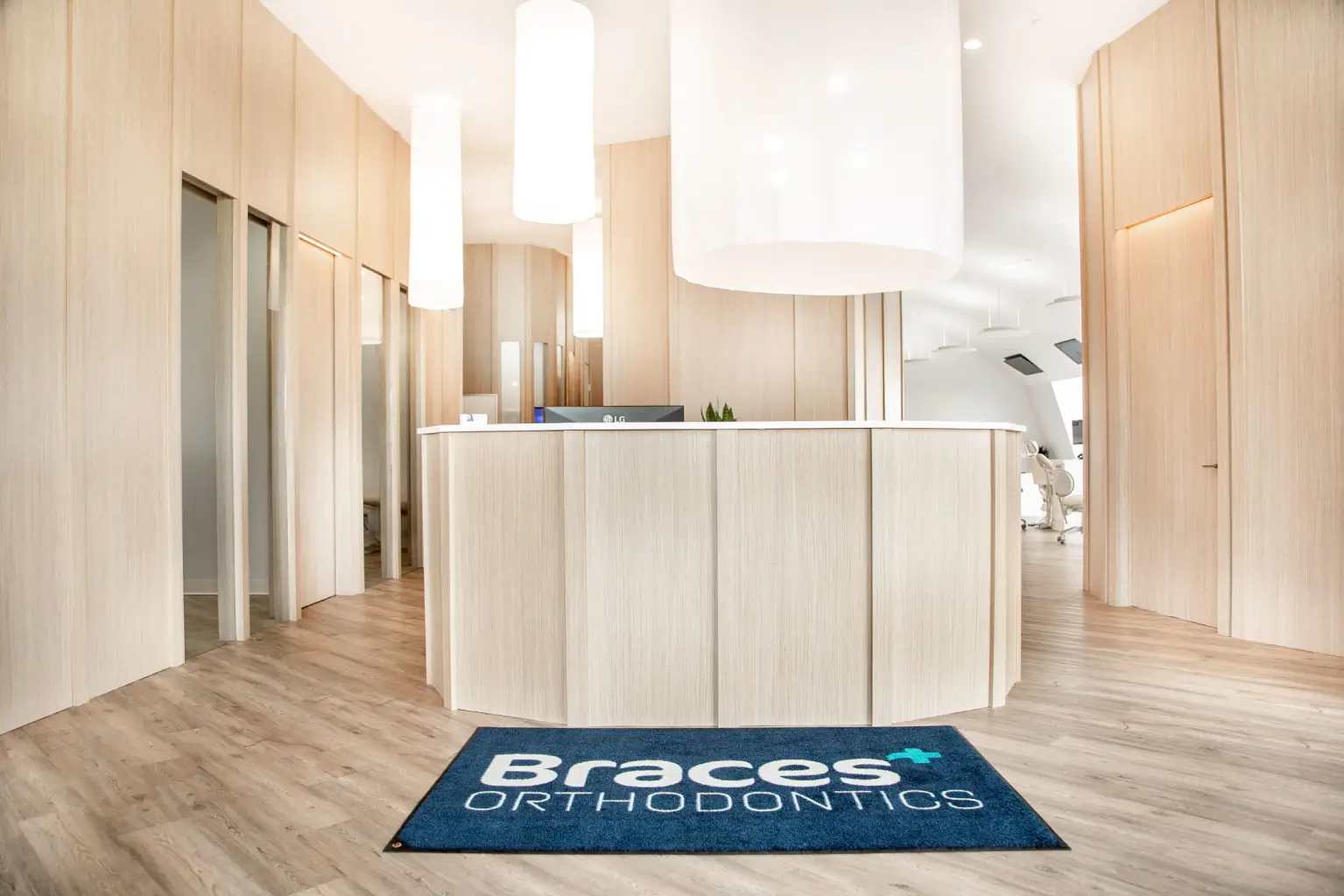 Dental clinic hallway